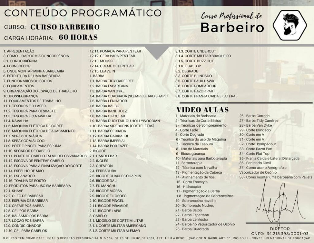 Curso de Barbeiro Online depoimentos reclame aqui