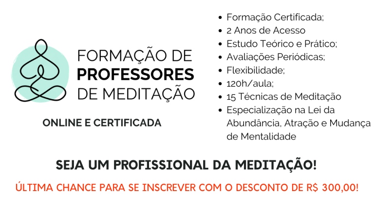 Curso de Formação de Professores de Meditação funciona