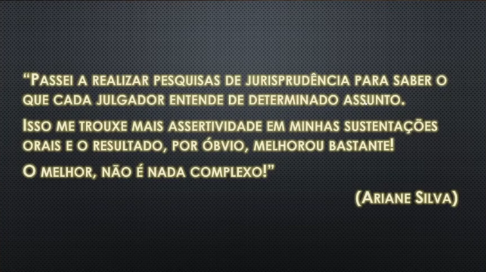 Curso Fast Juris - Pesquisa de Jurisprudência Avançada STJ e STF depoimento