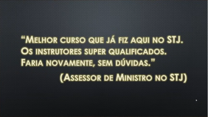 Curso Fast Juris - Pesquisa de Jurisprudência Avançada STJ e STF depoimento