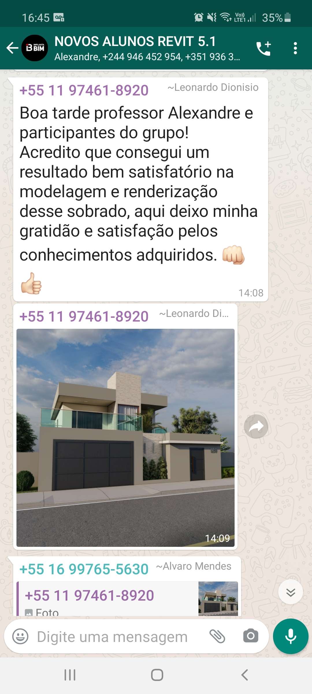 Curso Revit para Arquitetos 7.1 depoimento