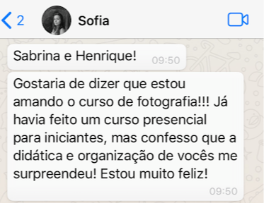 Curso de Fotografia com Terra Adentro depoimento