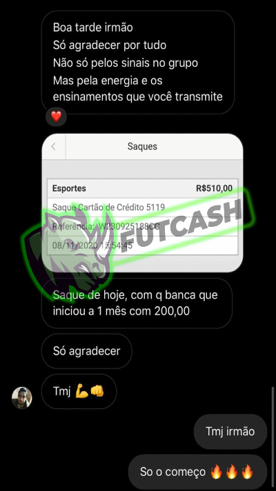 Curso FutCash Hackeando a Bet depoimento