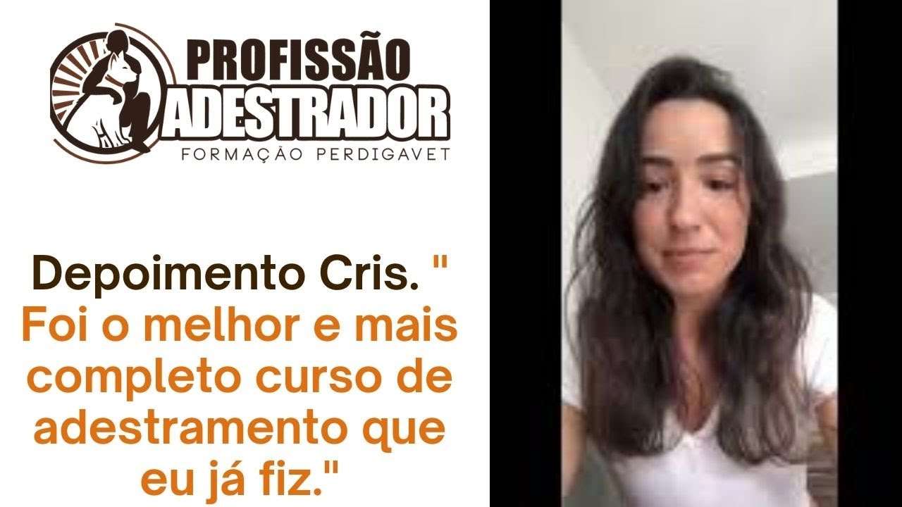 Curso Profissão Adestrador Método Perdigavet depoimento