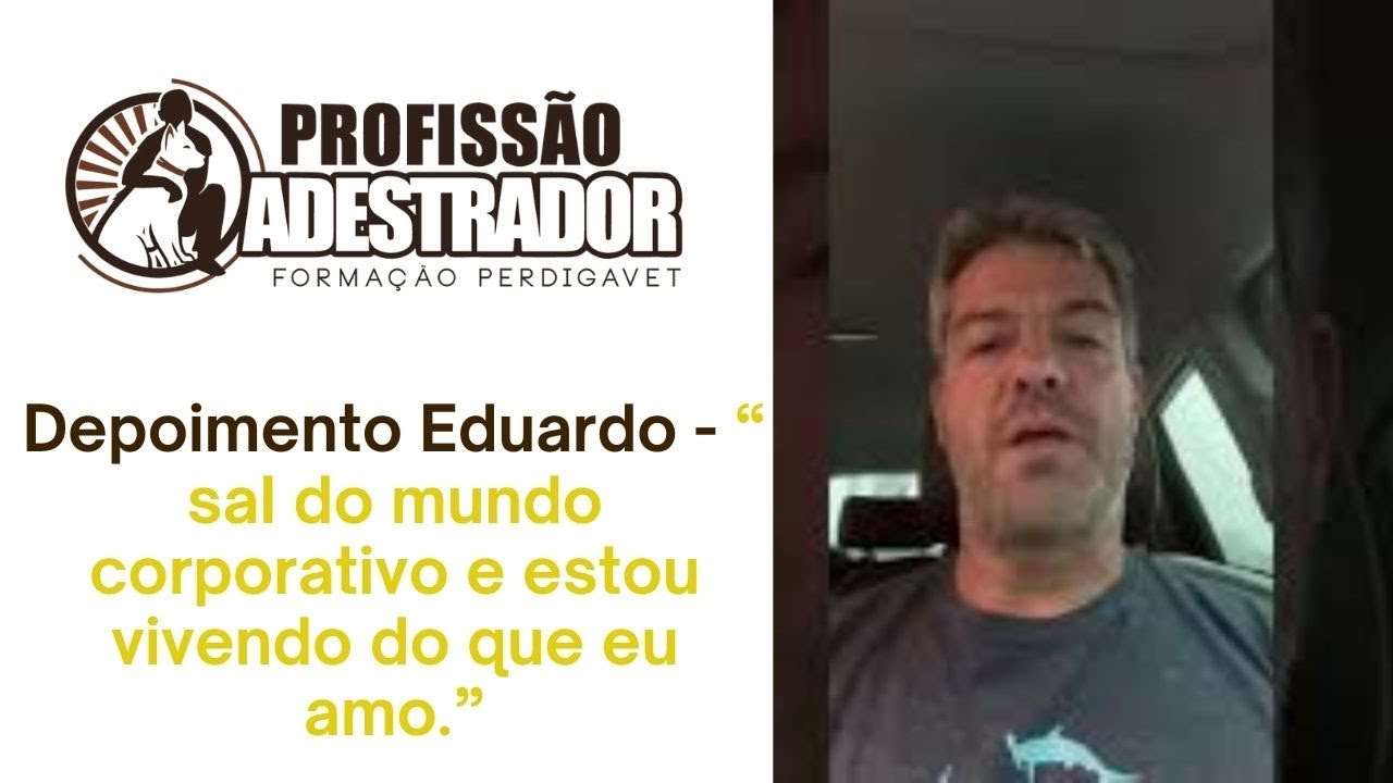 Curso Profissão Adestrador Método Perdigavet depoimento