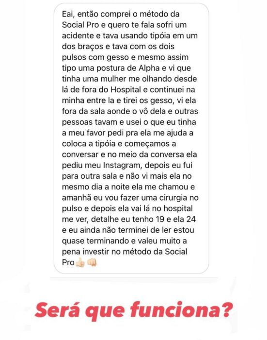 Método Social Pro depoimento