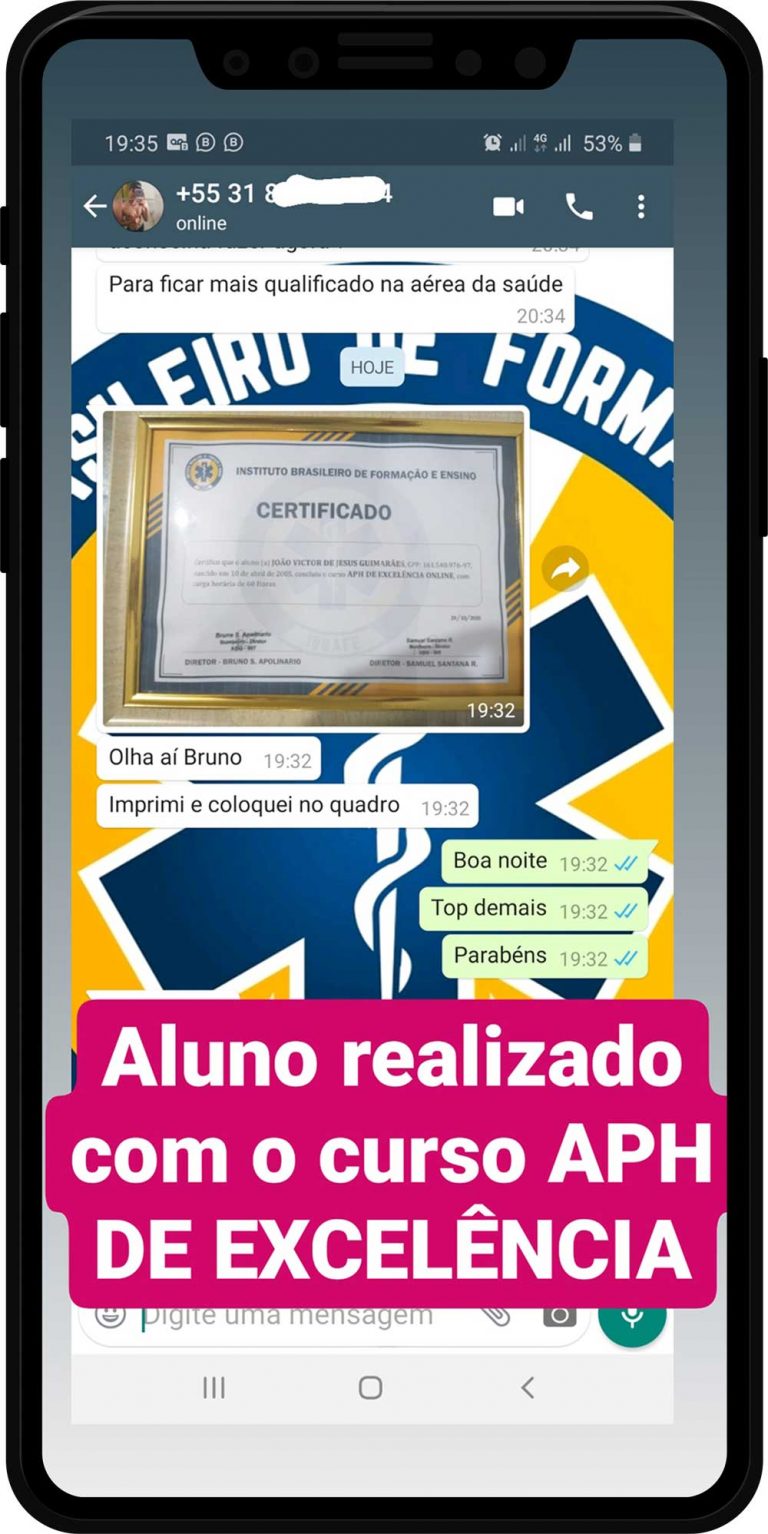 Curso APH de Excelência depoimento