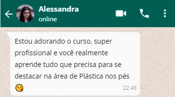 Plástica dos Pés - Curso Avançado depoimento