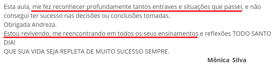 Todo Santo Dia da Andreza Carício depoimento