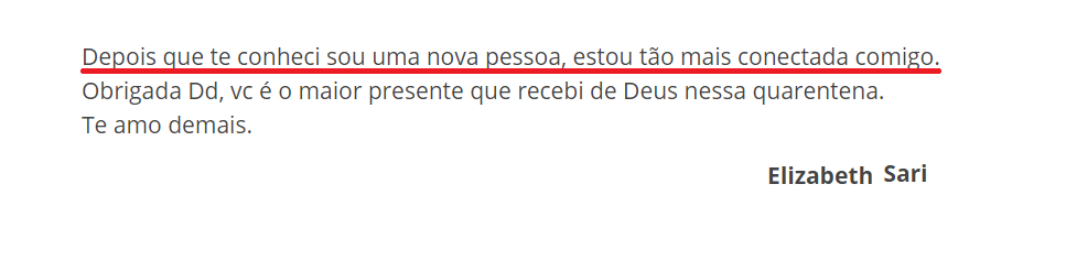 Todo Santo Dia da Andreza Carício depoimento