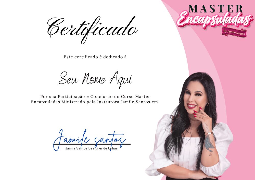 Curso Master Encapsuladas por Jamile Santos certificado mec valido