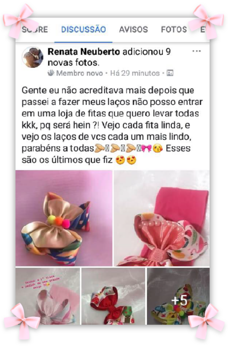 Fábrica de Laços e Tiaras depoimento