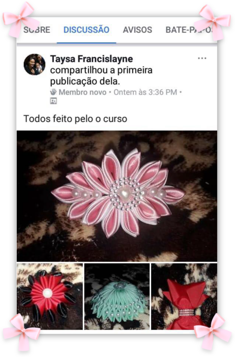 Fábrica de Laços e Tiaras depoimento