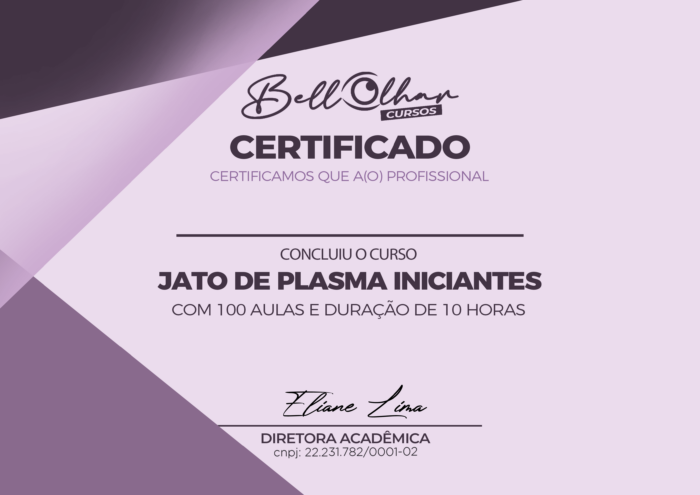 Jato de Plasma Express certificado mec valido