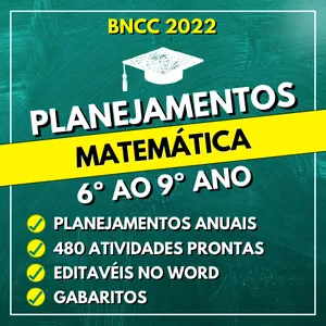 Planejamentos de aulas de Matemática do 6º ao 9º ano BNCC É Bom? Vale a pena Comprar?