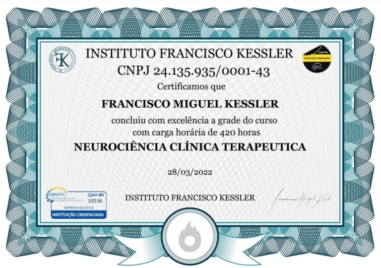 Curso de Neurociência Clínica Terapêutica certificado mec valido