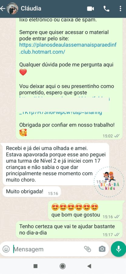 Apostila de Planos de Aulas Semanais Educação Infantil  depoimento