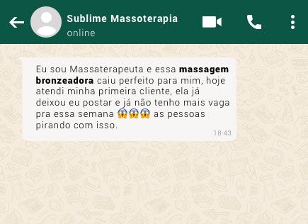 Curso de Massagem Bronzeadora da Marlem Moraes depoimento