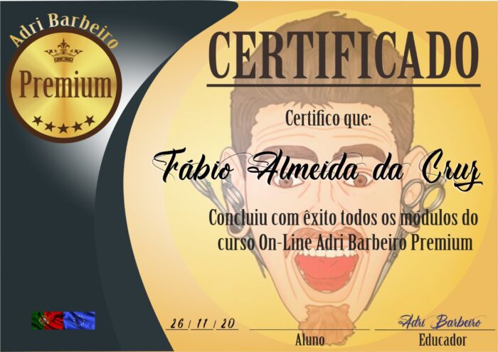 Curso Adri Barbeiro Premium certificado mec valido