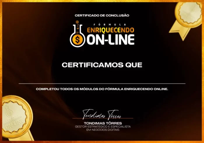 Fórmula Enriquecendo Online certificado mec valido