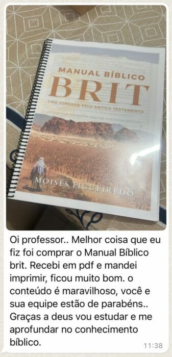 Manual Bíblico BRIT depoimento