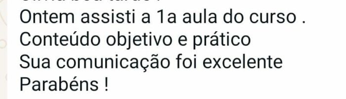 Curso de Psicogeriatria na Prática depoimento