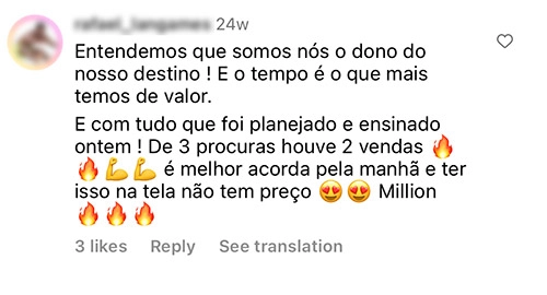 Imersão Million do Wendell Carvalho depoimento