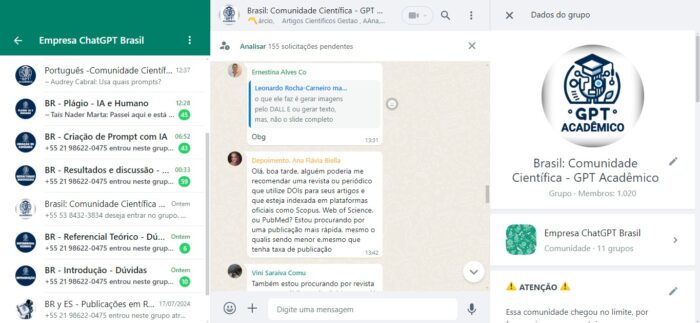 Curso GPT Academico - Pesquisa Científica com Inteligência Artificial depoimento
