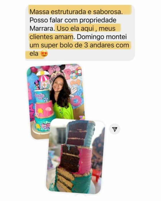 Combo Premium Confeiteira Profissional depoimento