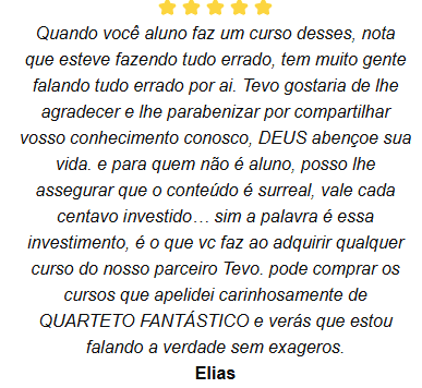 Curso Expected Goals (xG) com Tevo Soares depoimento