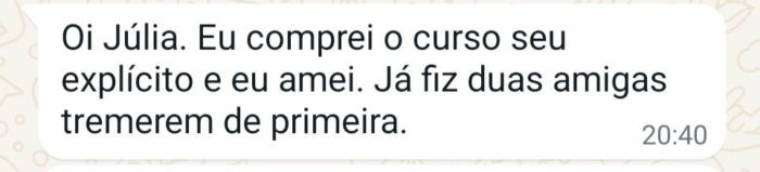 Curso Muito Além da Chupada depoimento