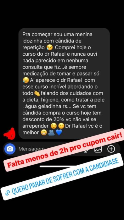 Domesticando a candidíase de vez depoimento