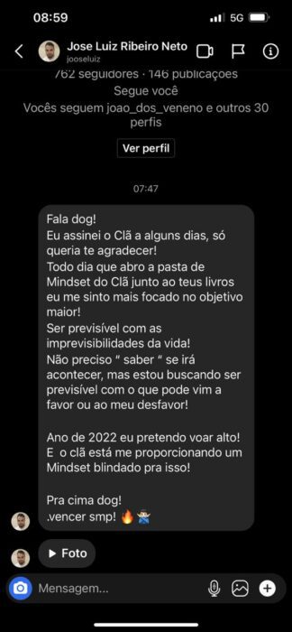 Clã Be More depoimento