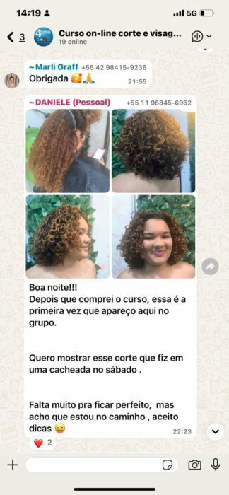 Corte e Visagismo com Alma depoimento