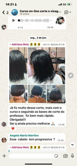 Corte e Visagismo com Alma depoimento