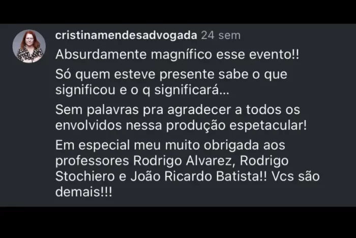 Júri Experience depoimento