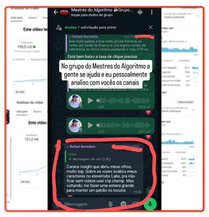 Mestres do Algoritmo - Profissão Youtuber depoimento