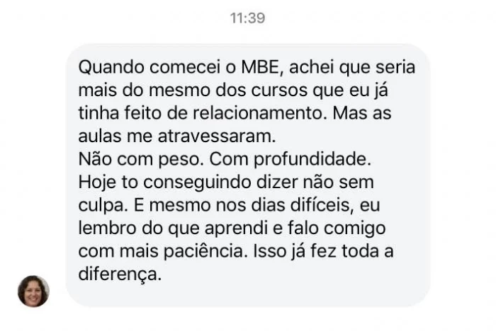 MBE - Método de Blindagem Emocional depoimento